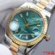 Copy Rolex Datejust II Two Tone Watch Green Diamond Stick Markers Dial 41MM (3)_th.jpg